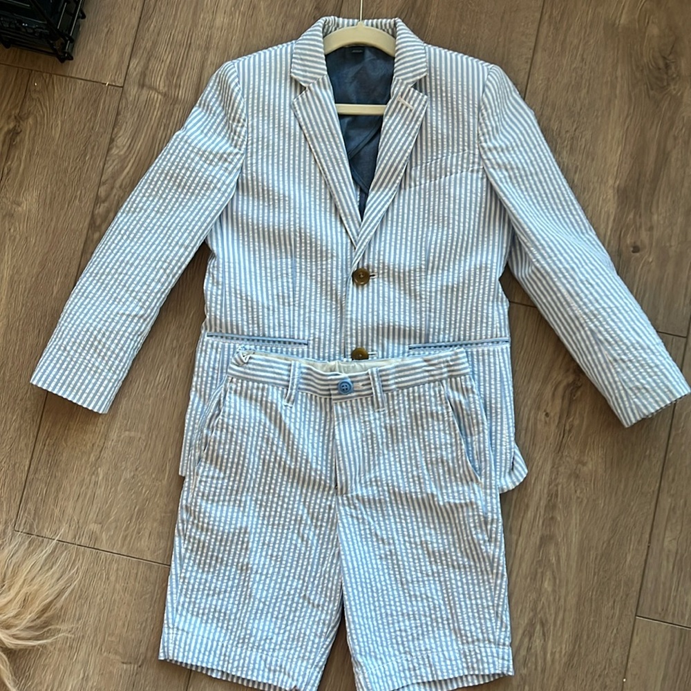 Crewcuts J crew Ludlow Suit Jacket and Shorts size 7 - Picture 3 of 7